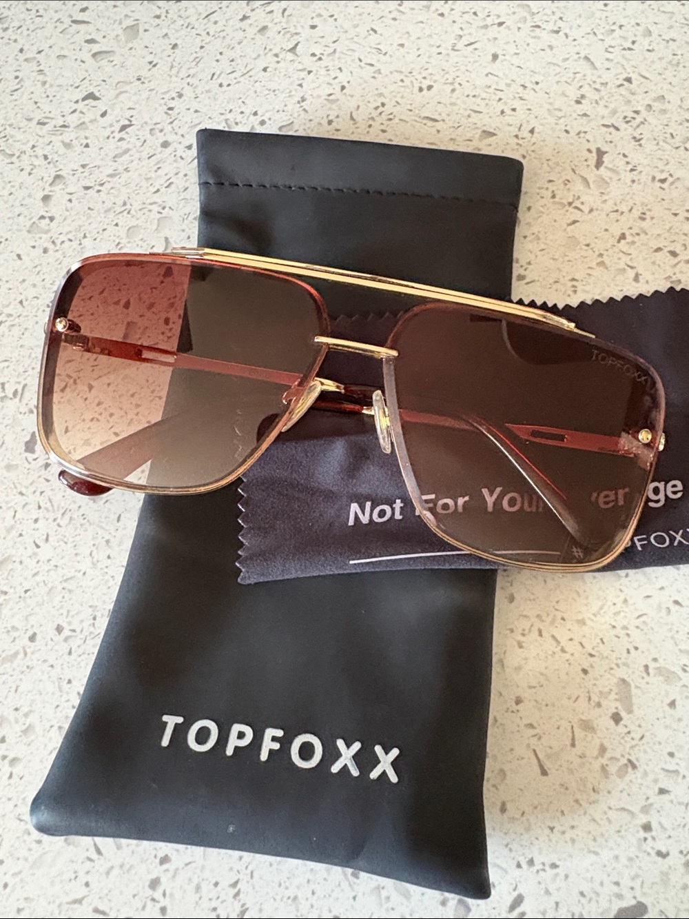 TopFoxx Bella Coffee Sunglasses